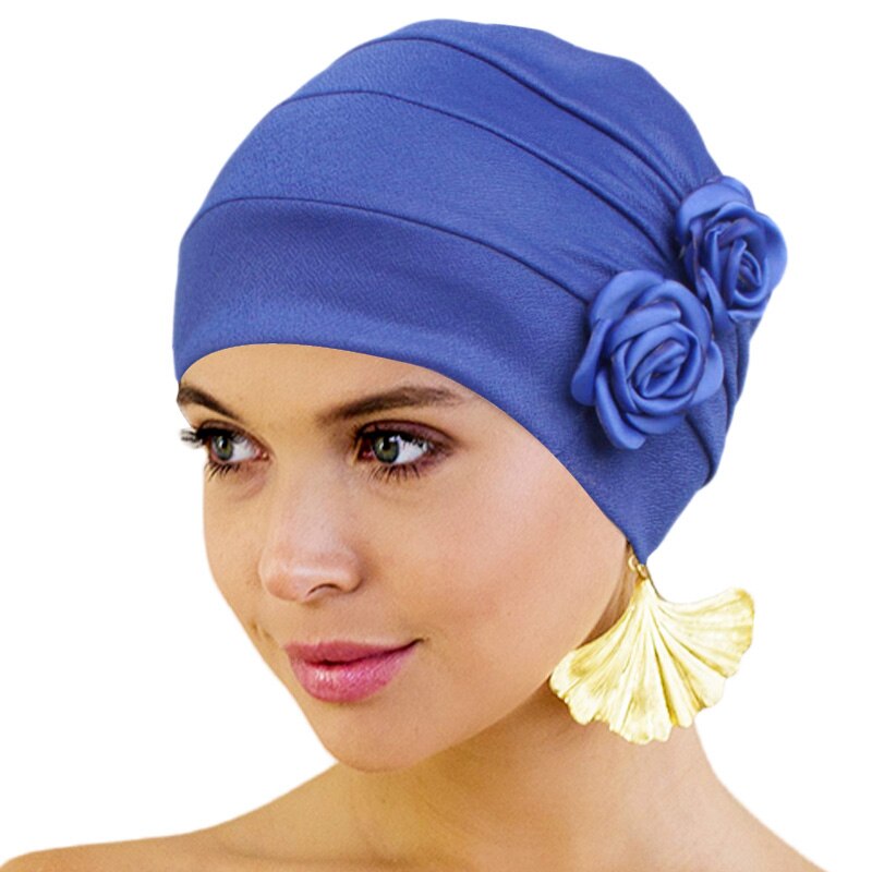 Turban-fleurs-pour-femmes-musulmanes-couvre-t-te-souple-Hijab-indien-Bandanas-perte-de-cheveux-chimioth
