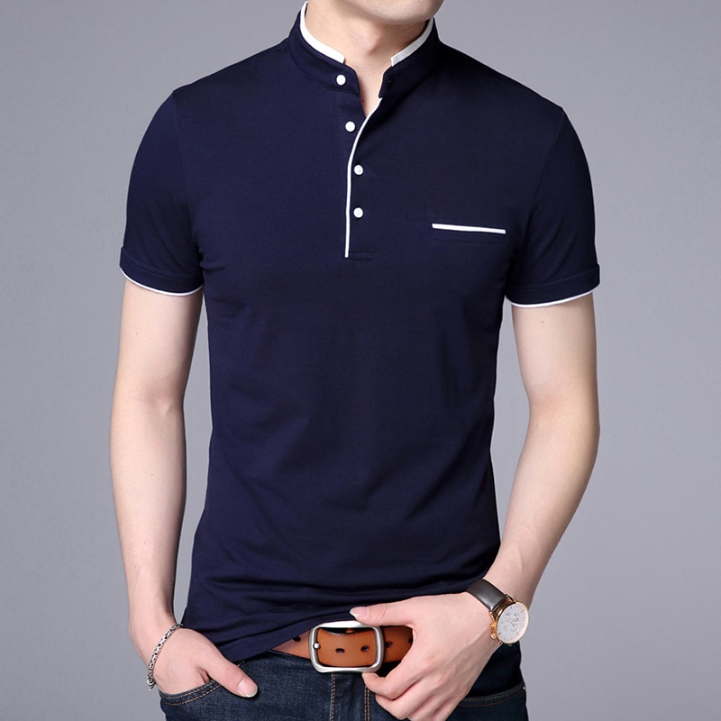 Polo col mandarin pour homme