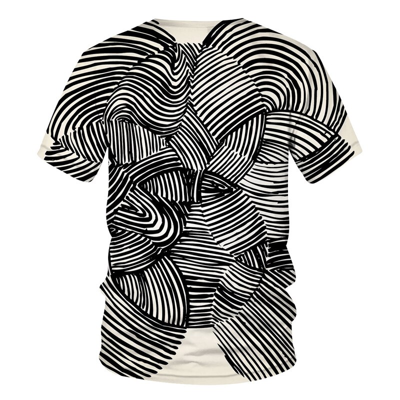 T-shirt-manches-courtes-col-rond-3D-pour-homme-d-contract-surdimensionn-la-mode-motif