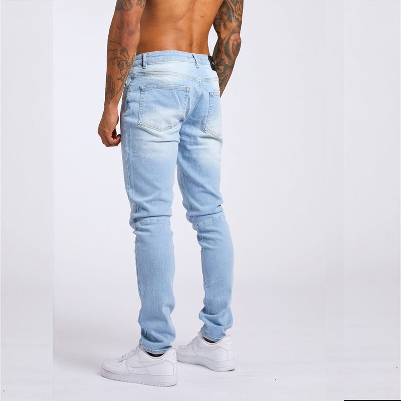 Jean-Slim-en-Denim-pour-homme-pantalon-r-tro-extensible-d-contract-coupe-crayon-fermeture-clair