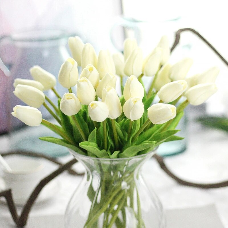 Fleurs artificielles tulipes 31 pièces