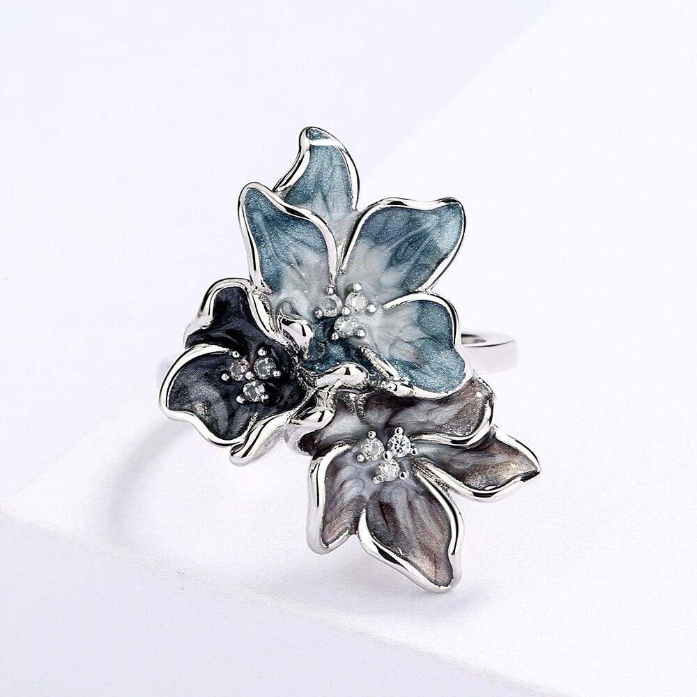 Bague-de-mariage-en-argent-925-pour-femmes-anneau-de-fleur-Simple-couleur-claire-bijoux-poxy