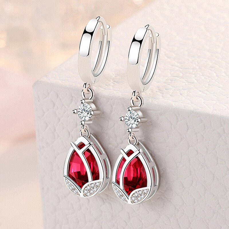 Boucles d\'oreilles vintage en argent Sterling 925 pour femmes