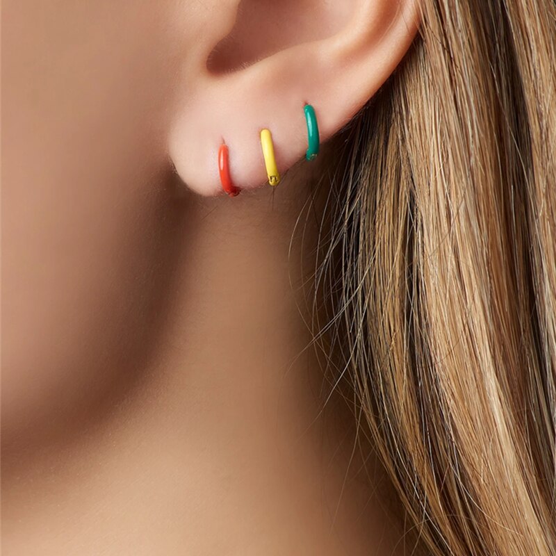 MC-boucles-d-oreilles-en-mail-color-pour-femmes-en-argent-Sterling-925-Huggie-cr-oles