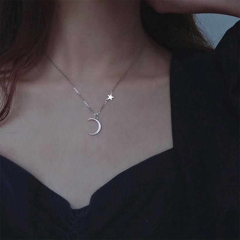 Collier-pendentif-lune-en-argent-Sterling-925-pour-femmes-cha-ne-clavicule-Simple-cha-ne-en