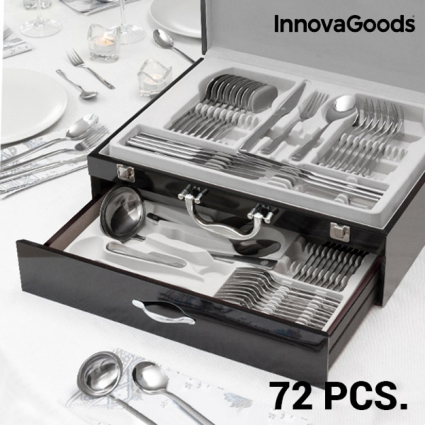Couvert en acier inoxydable Innovagoods 72 pièces