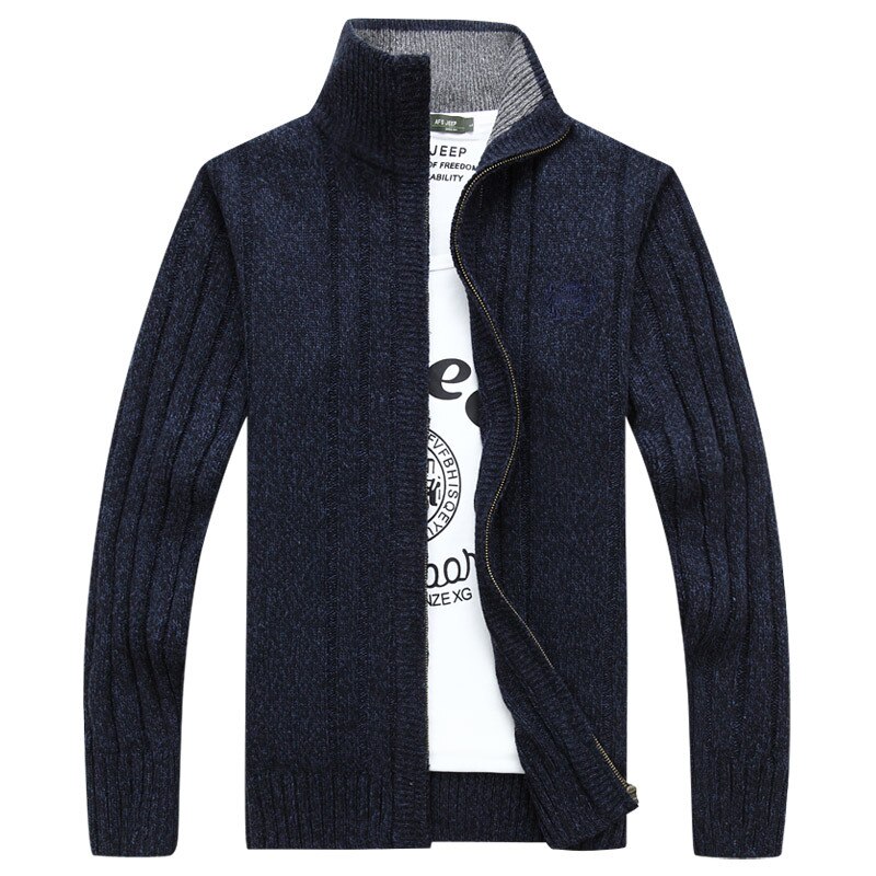 Cardigan-tricot-manches-longues-pour-hommes-pull-over-fermeture-clair-compl-te-manteau-polaire-solide-de