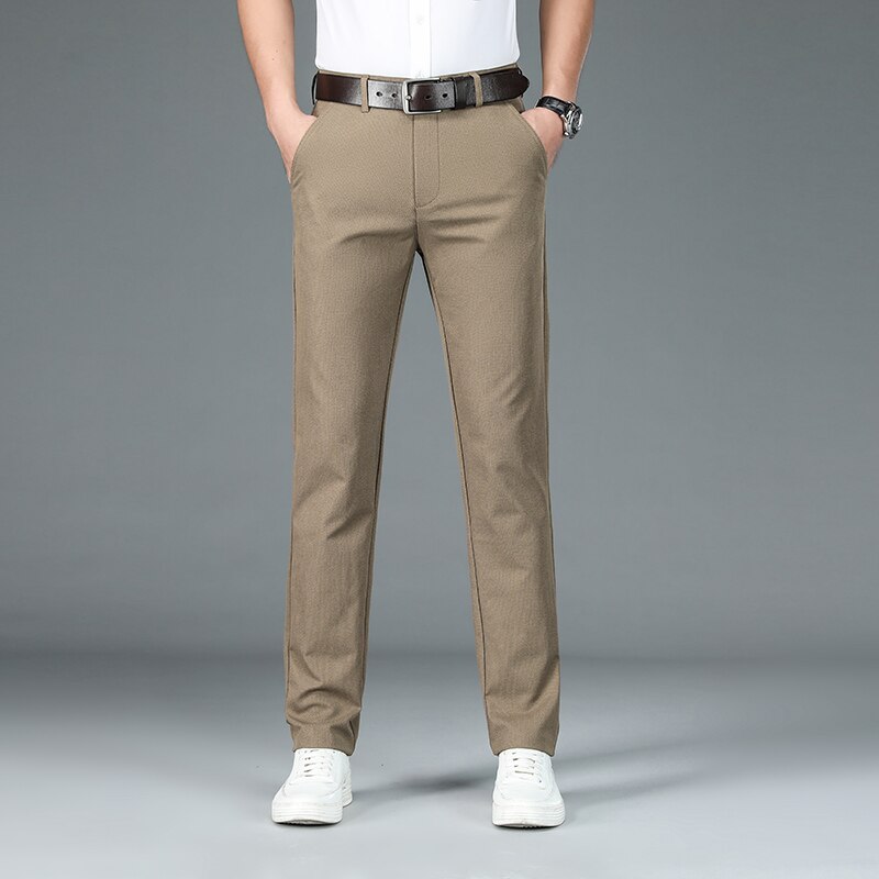 Pantalon coupe droite en polyester