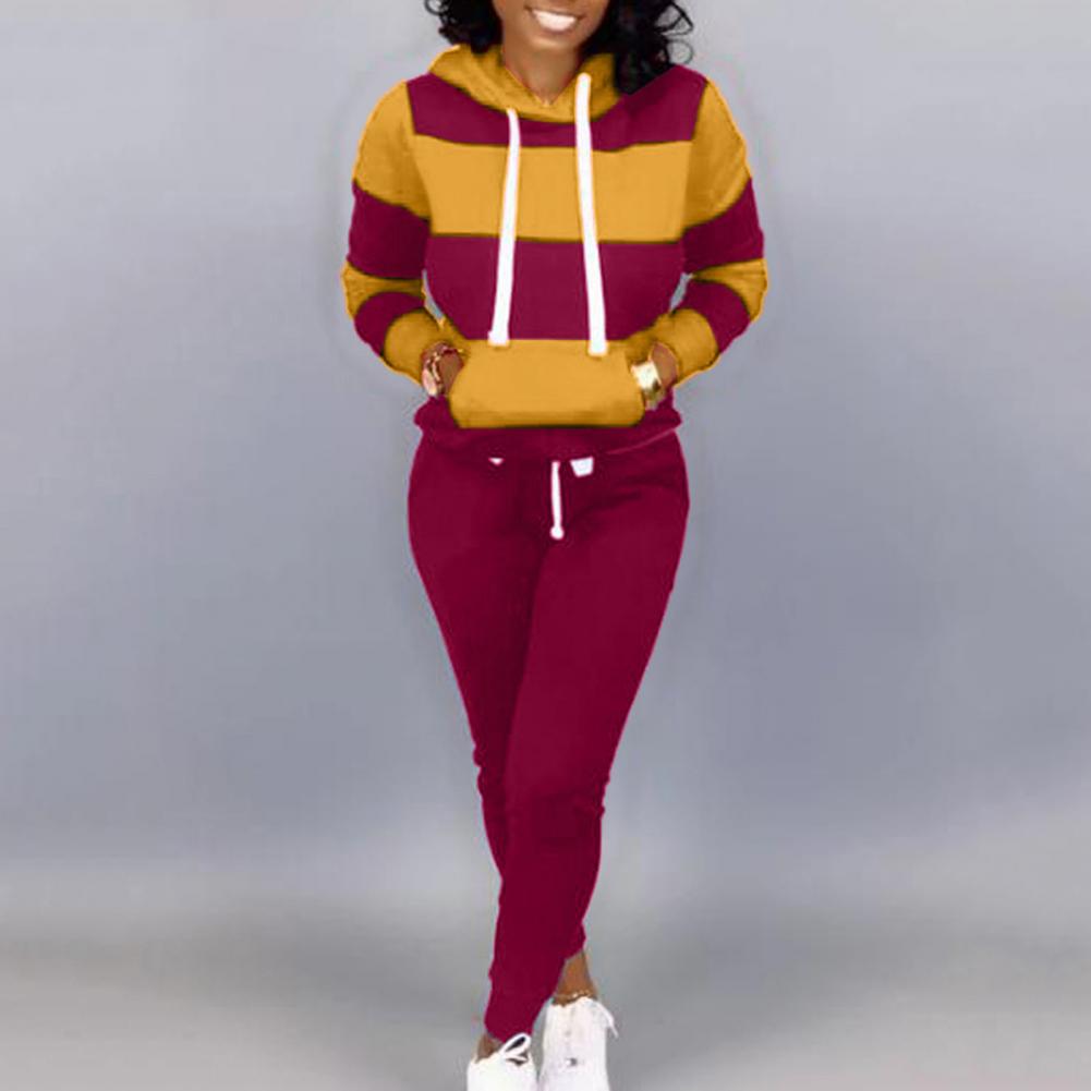 Ensemble-de-surv-tement-capuche-et-pantalon-pour-femme-sweat-shirt-chaud-manches-longues-imprim-ray