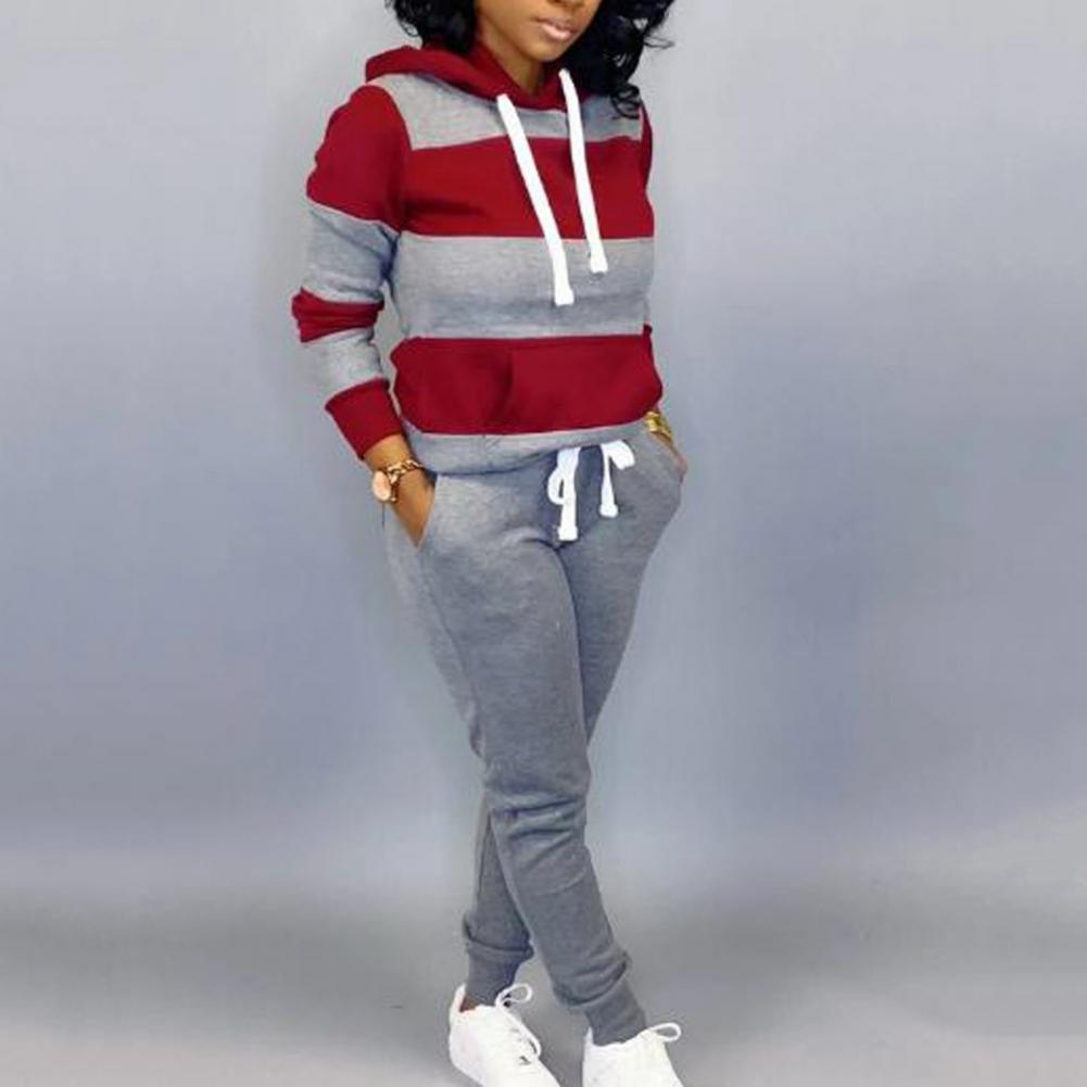 Ensemble-de-surv-tement-capuche-et-pantalon-pour-femme-sweat-shirt-chaud-manches-longues-imprim-ray