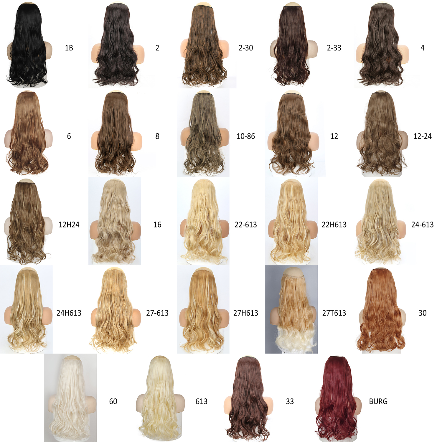 Extensions-de-cheveux-synth-tiques-5-Clips-coiffures-naturelles-longues-et-ondul-es-faux-postiche-marron