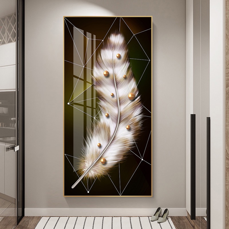 Poster moderne motif plume