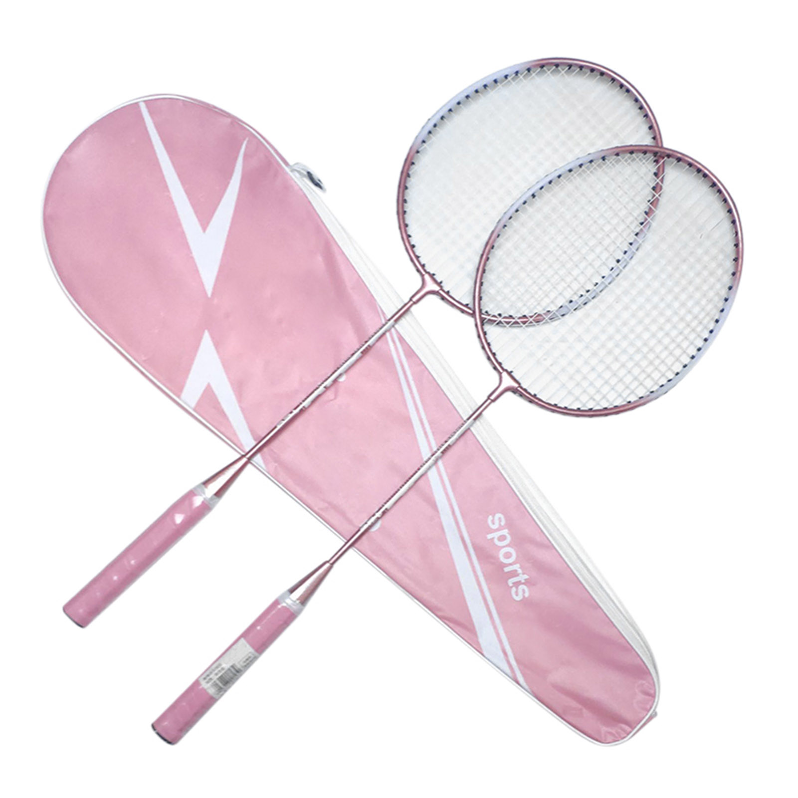 Raquettes de badminton rose ou bleu par 2