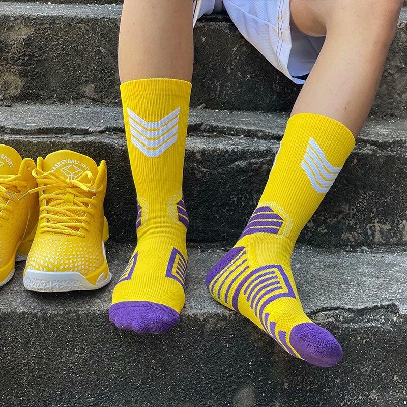 Chaussettes-de-basket-ball-professionnelles-pour-hommes-et-enfants-chaussettes-de-sport-coordonnantes-s-chage-rapide