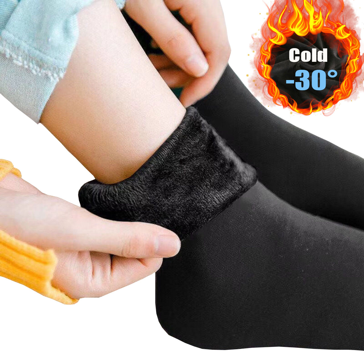 Chaussettes très chaudes femme - lot de 2 paires