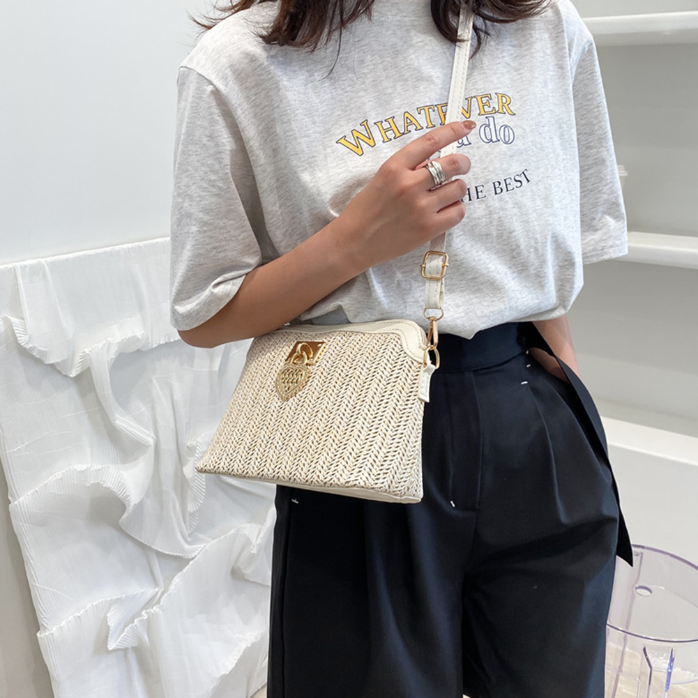 Sacs-bandouli-re-en-paille-d-t-pour-femmes-sacoche-en-cuir-PU-souple-tiss-la