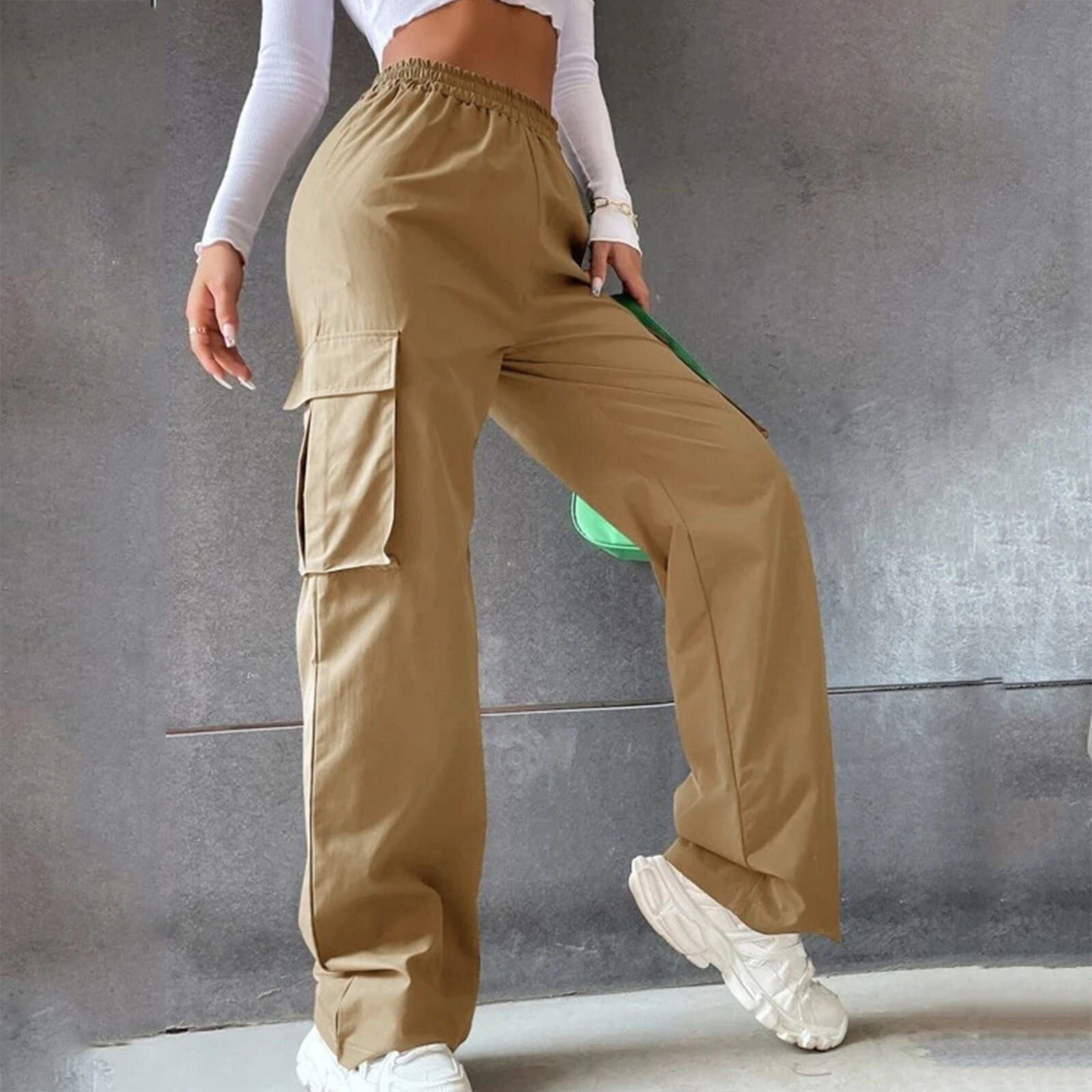 Pantalon-Cargo-jambes-larges-pour-femmes-Y2k-surdimensionn-taille-haute-droit-Vintage-Streetwear-surv-tement