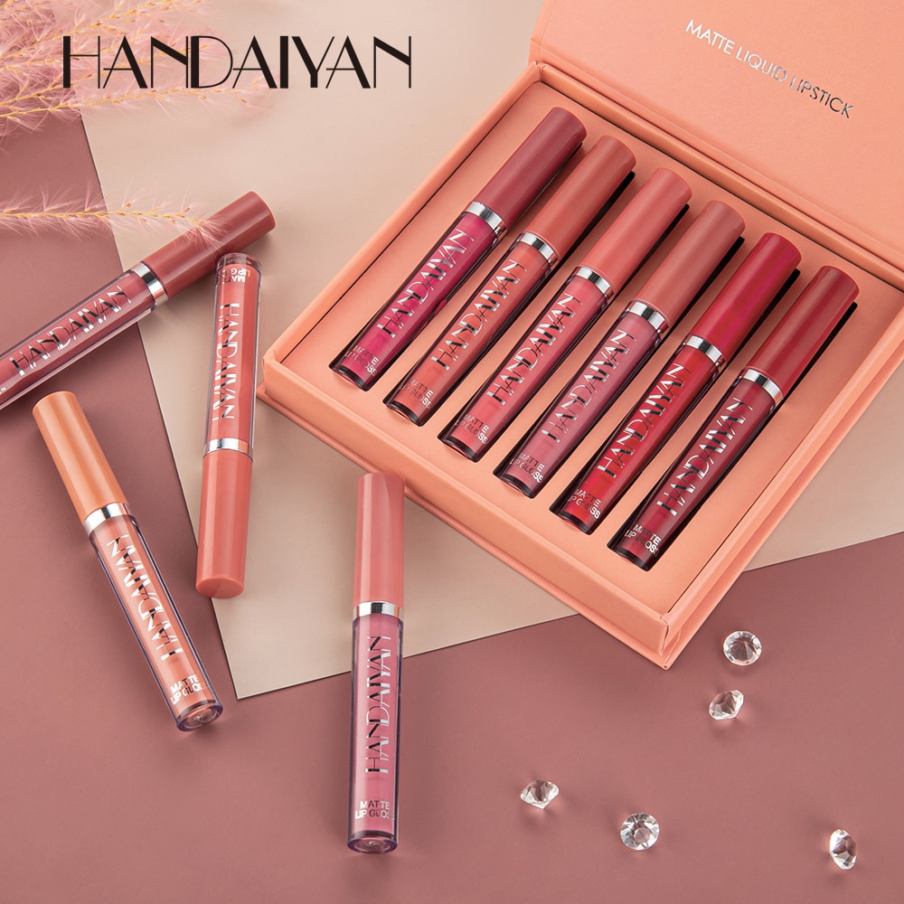 HANDAIYAN-rouge-l-vres-l-ger-mat-longue-dur-e-imperm-able-nourrissant-hydratant-professionnel-maquillage