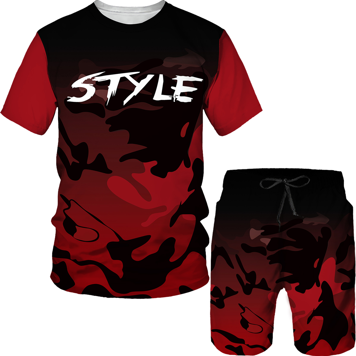 t-3D-impression-Camouflage-ensemble-costume-d-contract-hommes-surv-tement-2-pi-ces-surdimensionn