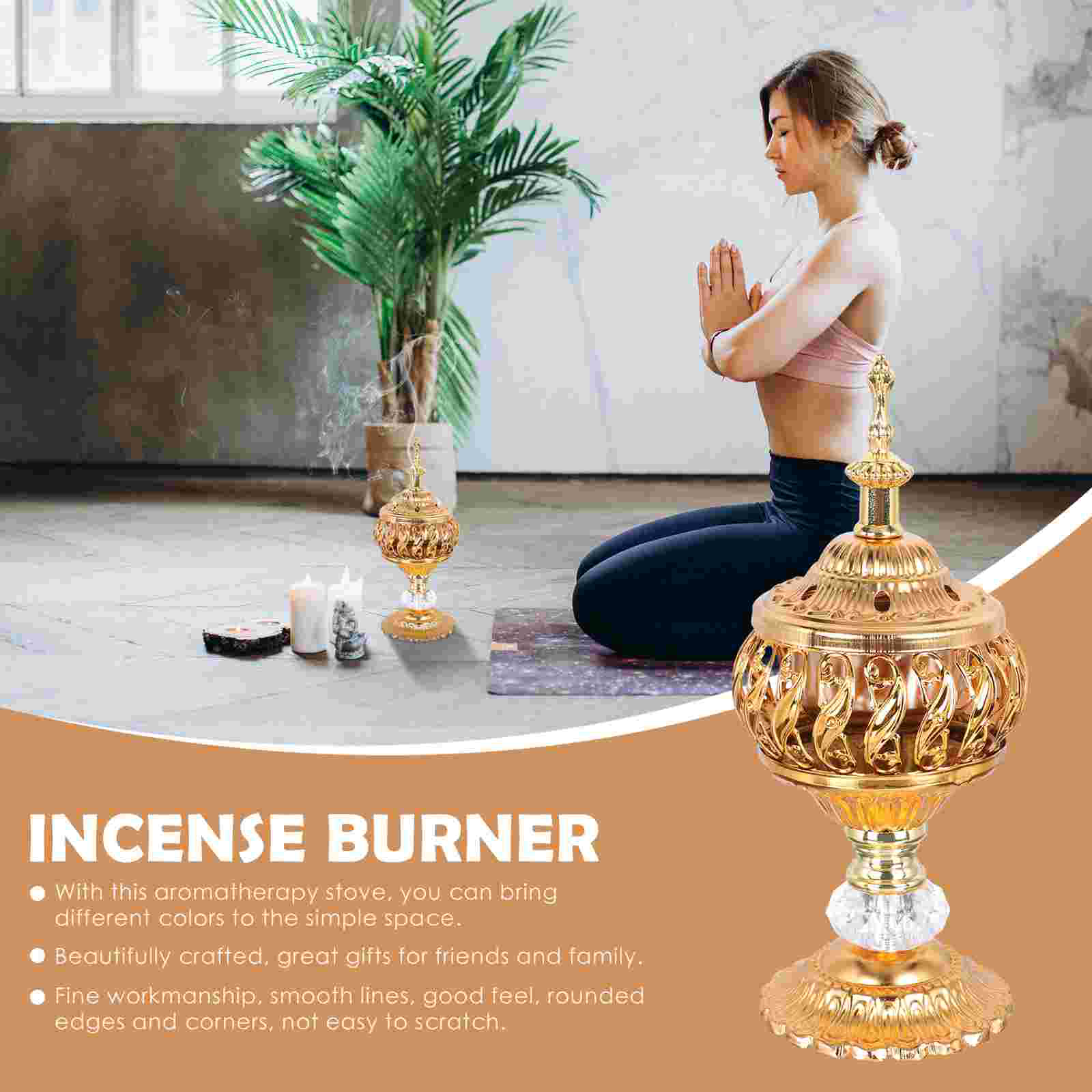 Porte-Eva-d-encens-en-m-tal-encensoir-en-c-ne-anciers-arabe-vintage-bobine-de