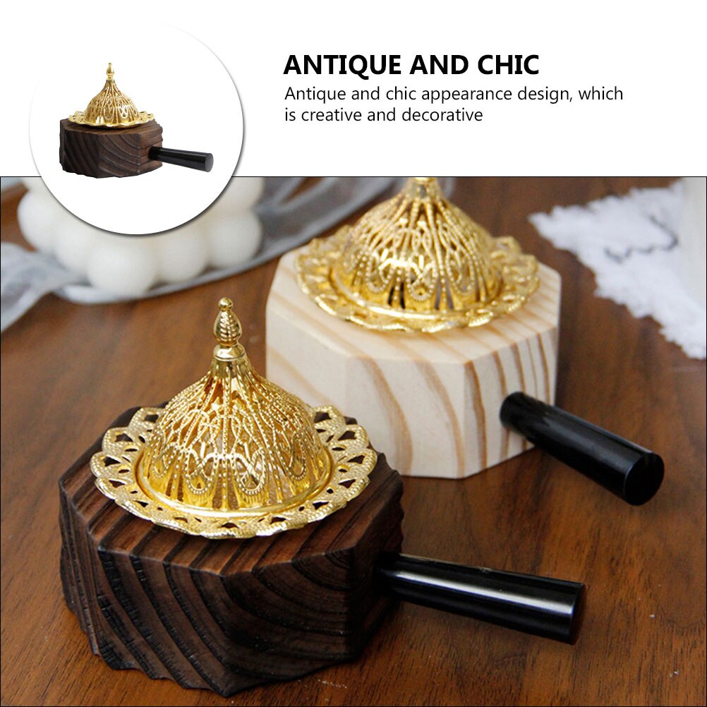 Porte-encensoir-d-coratif-Bakhoor-avec-Long-manche-en-c-ne-de-charbon-de-bois-diffuseur