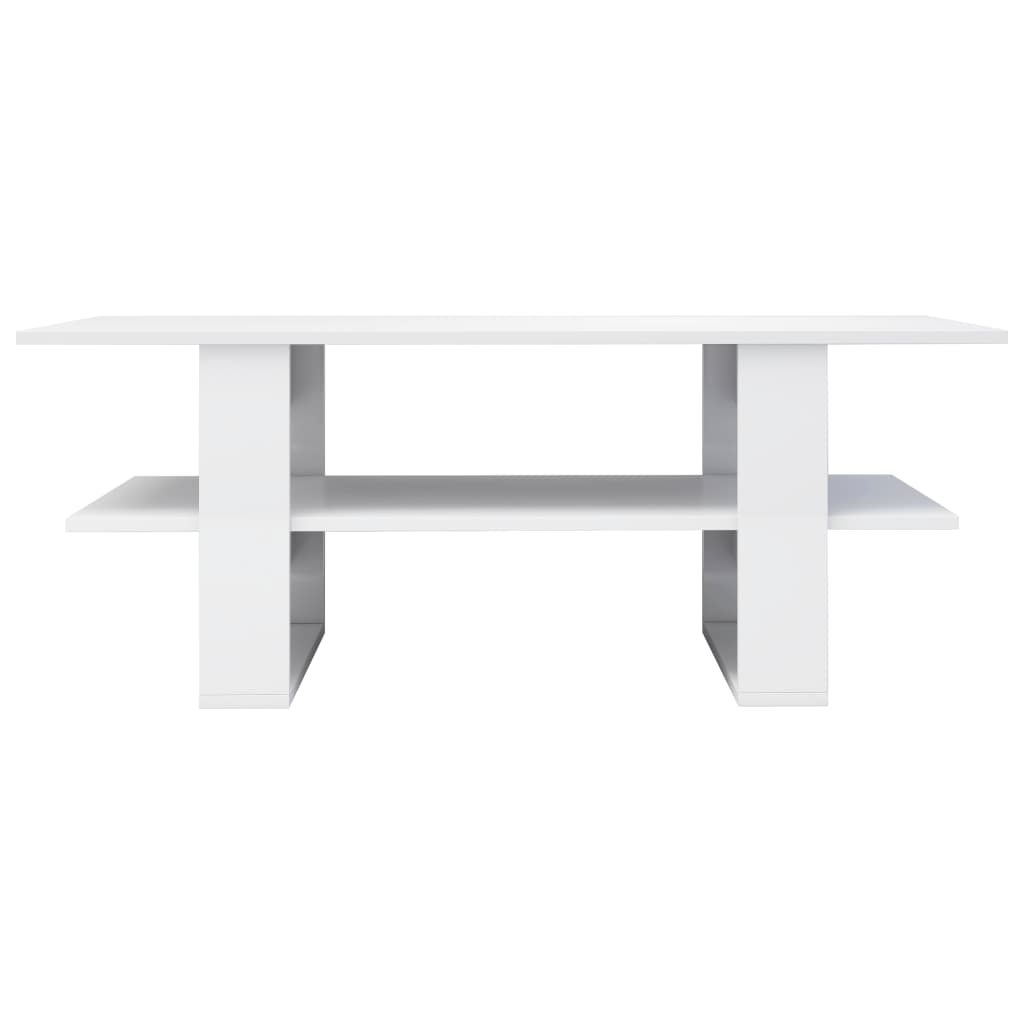 Table-basse-Blanc-brillant-110x55x42-cm-Agglom-r-Salon-de-table-de-th-de-caf-table