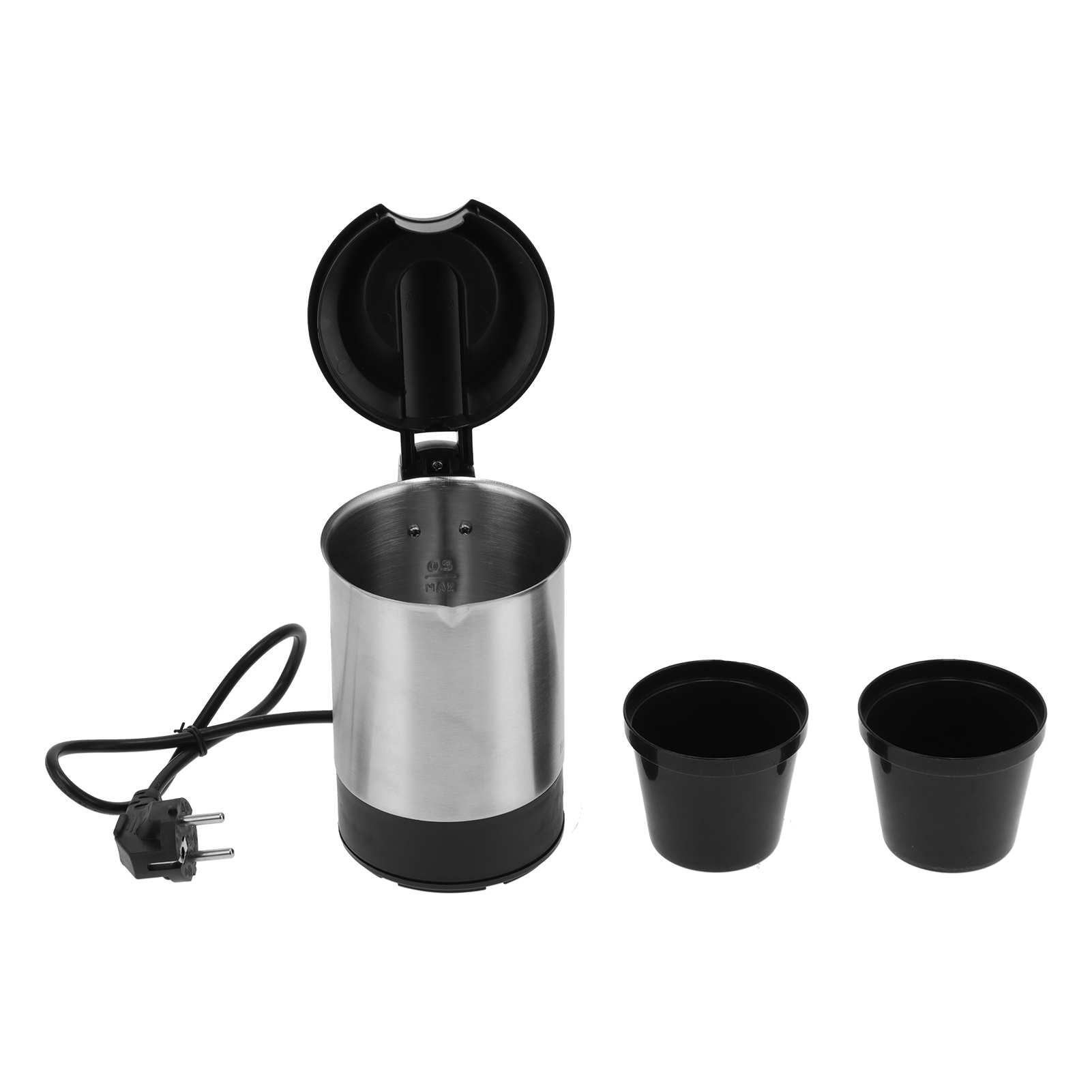 Irishom Mini bouilloire électrique 1000W, 0,5 L, arrêt automatique en acier  inoxydable, pour le thé et le café, chauffe-eau portable de voyage, pour