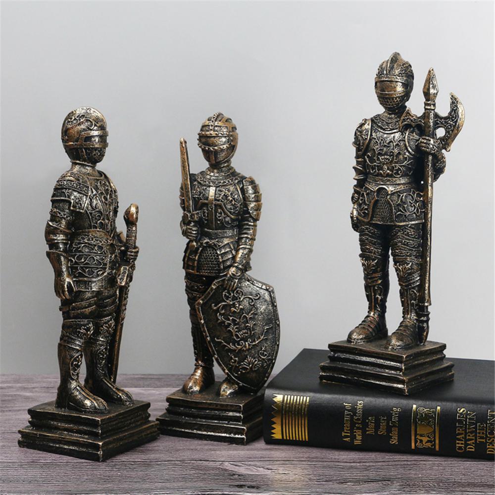 Ornement-de-sculpture-de-samoura-statue-de-chevalier-r-tro-r-sine-europ-enne-rick-hache