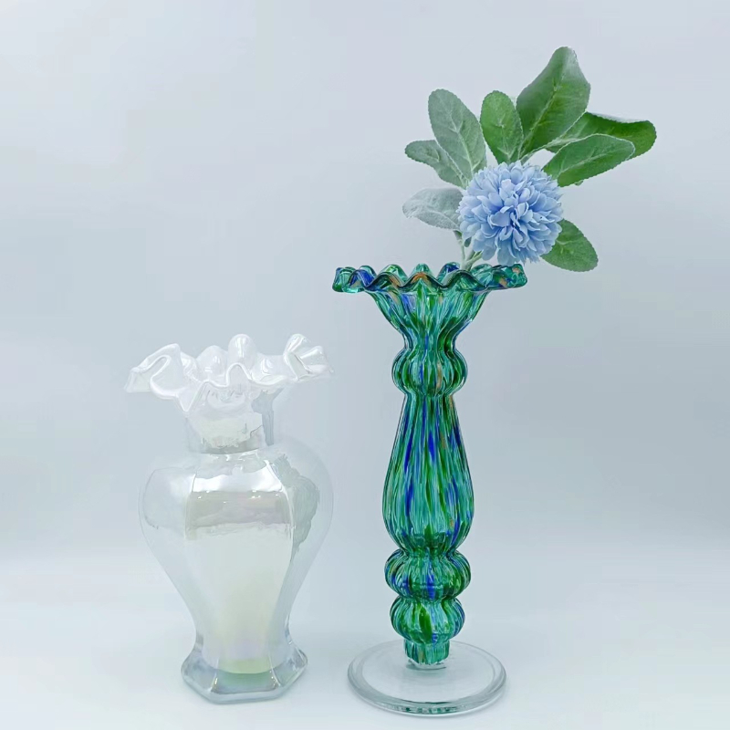 Vase de salon en verre deux modèles au choix