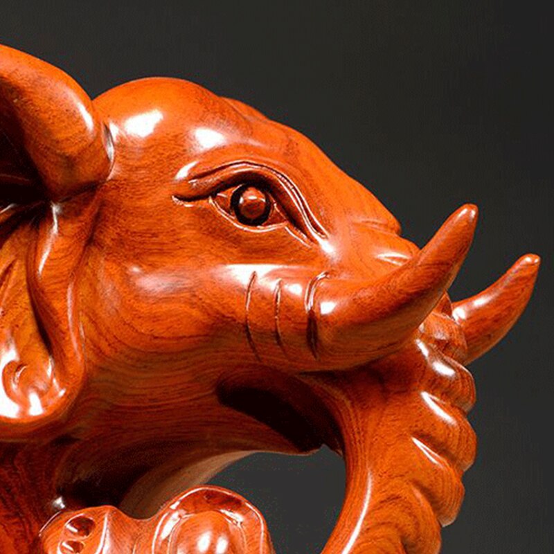 l-phant-en-Bois-Massif-Sculpt-la-Main-Lucency-Feng-Shui-D-coration-de-Maison