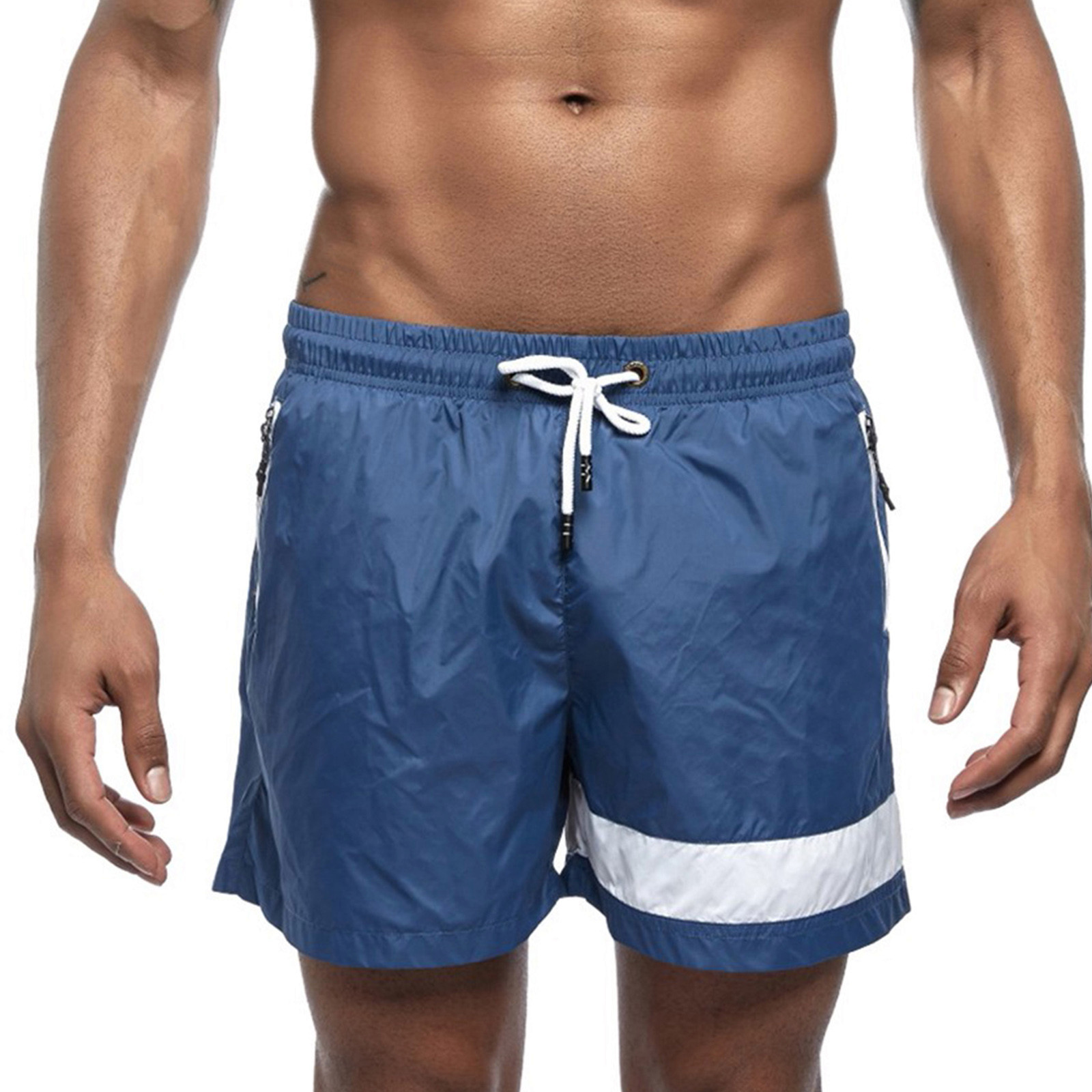 Short-de-plage-pour-hommes-maillot-de-bain-pissure-avec-cordon-de-serrage-pantalon-de-sport