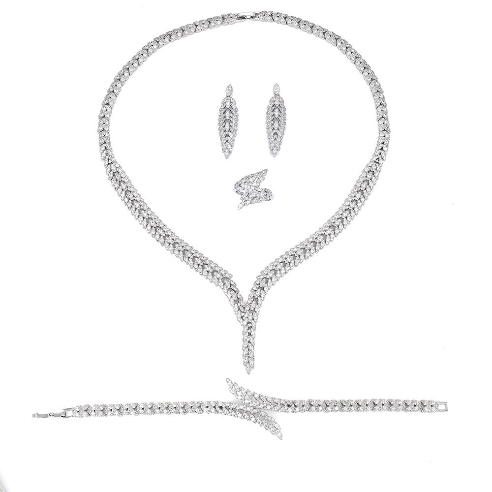 Ensembles-de-bijoux-de-mariage-en-cristal-CZ-pour-femmes-collier-de-Duba-bracelet-matiques-de