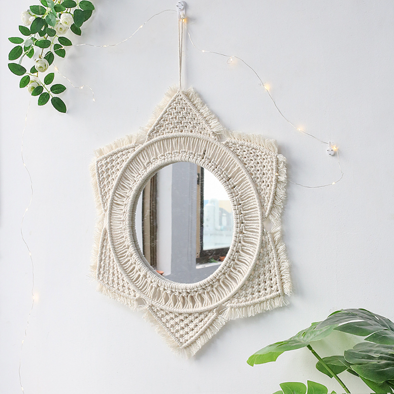 Miroir-Mural-Rond-en-Macram-Style-Boho-D-coration-Artistique-pour-la-Maison-Appartement-Salon-Chambre