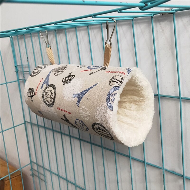 Hamac-Tunnel-pour-petits-animaux-lit-en-peluche-chaud-Cage-de-cachette-accessoires-pour-cochon-d