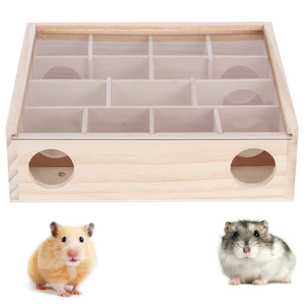 Labyrinthe en bois pour souris et hamster