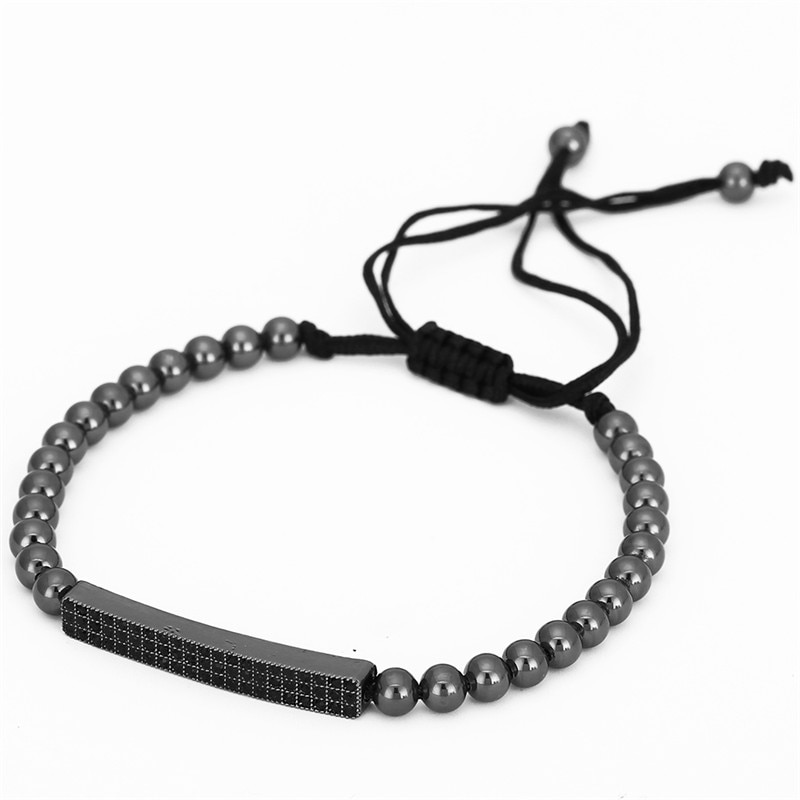 Micro-Pave-CZ-Chang-Ball-Bar-Charms-Bracelets-Set-Bracelet-en-pierre-Bijoux-pour-hommes-et