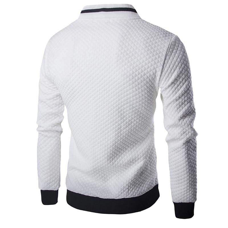 Cardigan-d-contract-carreaux-pour-hommes-sweat-shirt-zipp-en-peluche-veste-col-montant-coupe-couvertes