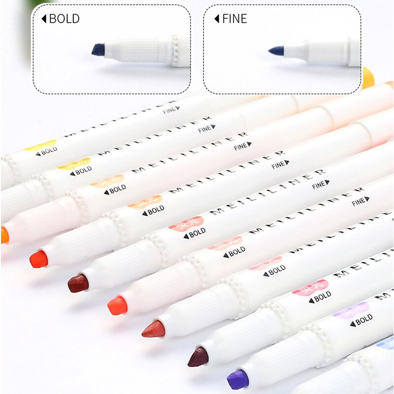 Surligneurs-pastel-structurels-ents-pour-le-dessin-d-art-marqueurs-pour-touristes-stylo-pointe-marquage-de