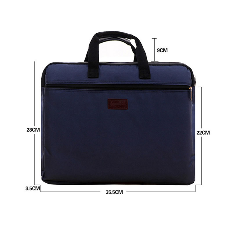 Sac-Main-Durable-pour-Livres-et-Documents-A4-Porte-Dossiers-avec-Poign-e-Fermeture-clair-Court