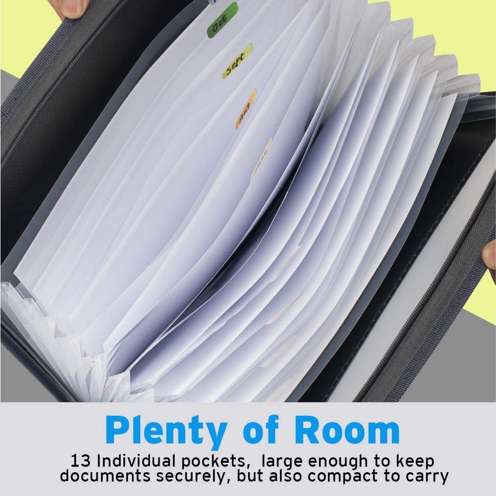 Classeur-Extensible-A4-avec-Fermeture-Glissi-re-13-Poches-Accord-on