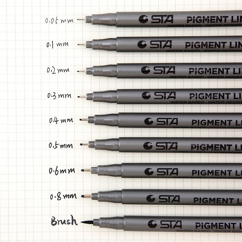 Stylos-bille-pointe-Fine-stylo-bille-encre-liquide-noire-lignes-pr-cises-fournitures-de-bureau-pour