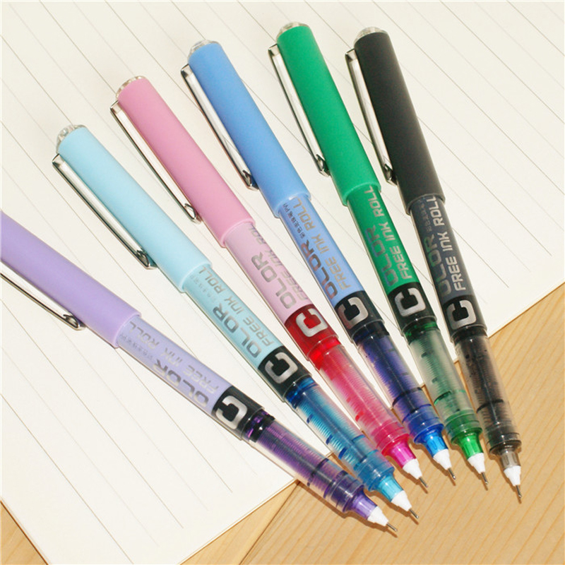 Stylos-gel-de-type-illac-liquide-droit-stylo-de-document-Yype-papeterie-l-eau-bureau-fournitures