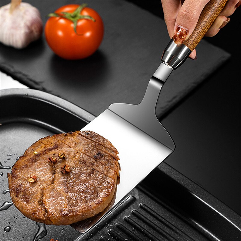 Spatule-de-cuisine-en-acier-inoxydable-t-te-carr-e-pour-steak-manche-en-bois-pelle