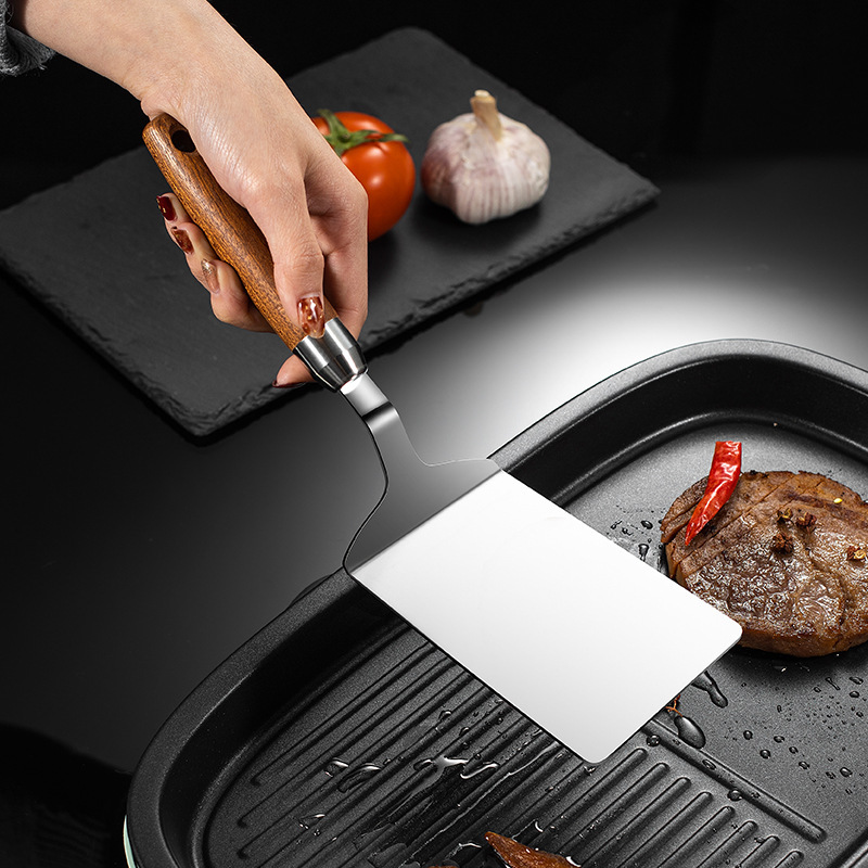 Spatule-de-cuisine-en-acier-inoxydable-t-te-carr-e-pour-steak-manche-en-bois-pelle