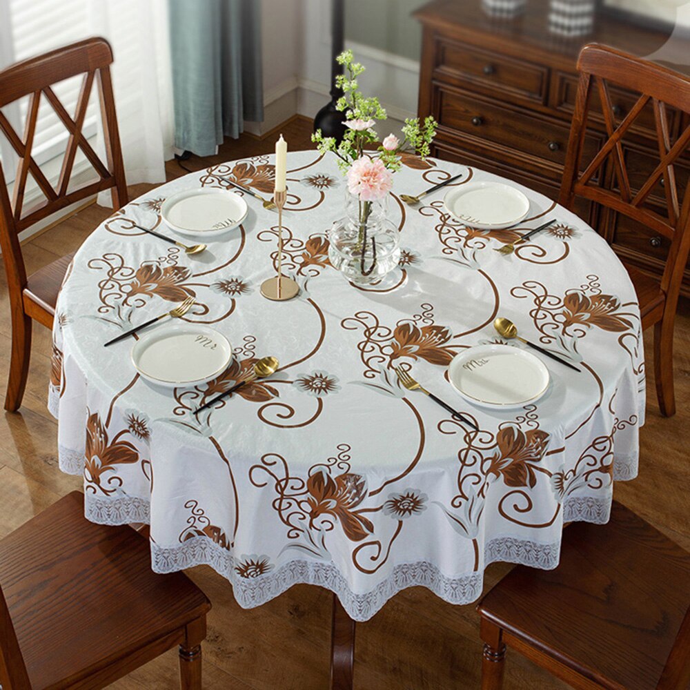 Olanly-Nappe Imperméable Rectangulaire en PVC, Couverture de Table  Marocaine, pour Mariage, Cuisine, Salle à Manger