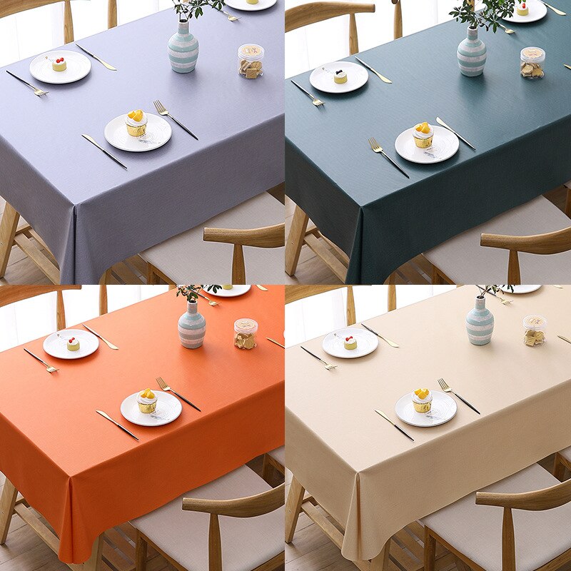 Nappe-Rectangulaire-de-Couleur-Unie-Imperm-able-et-Tach-e-D-coration-de-ixd-Anniversaire-et