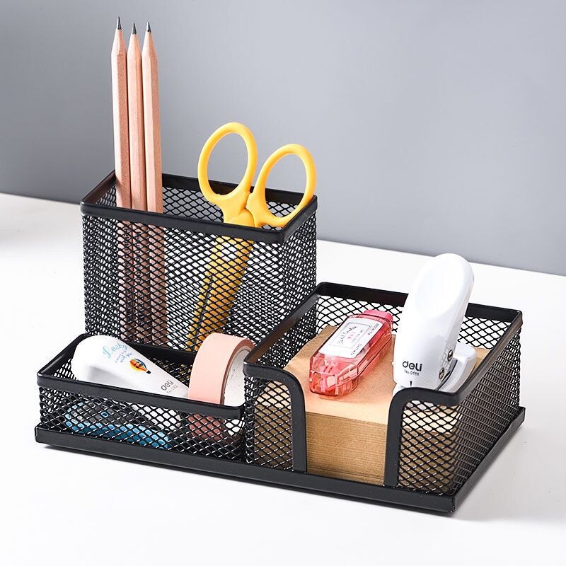 Porte-stylo-en-m-tal-cr-atif-bo-te-de-rangement-3-grilles-accessoires-de-bureau