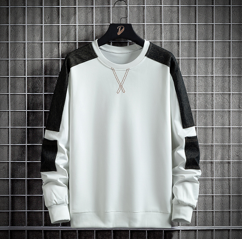 Sweat-shirt-d-contract-col-rond-pour-homme-pull-capuche-manches-longues-taille-S-5XL-nouvelle