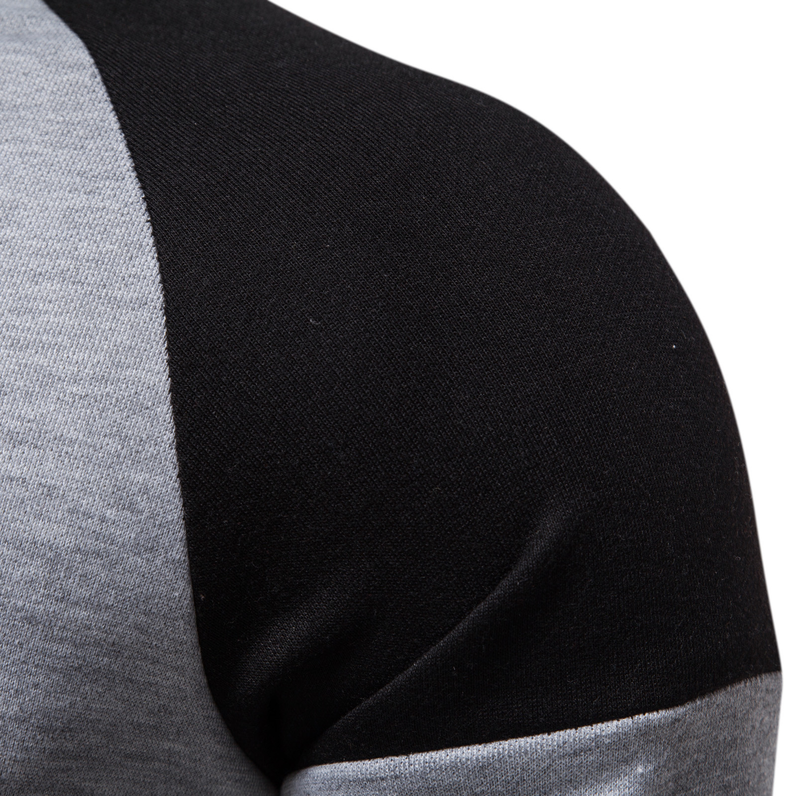Sweat-shirt-manches-longues-col-rond-pour-hommes-chemises-surdimensionn-es-beau-patchwork-d-contract-chemisier