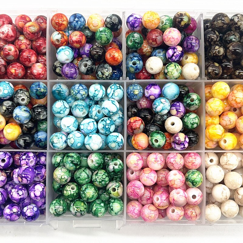 Perles rondes de 8mm par 50-100-200 pièces